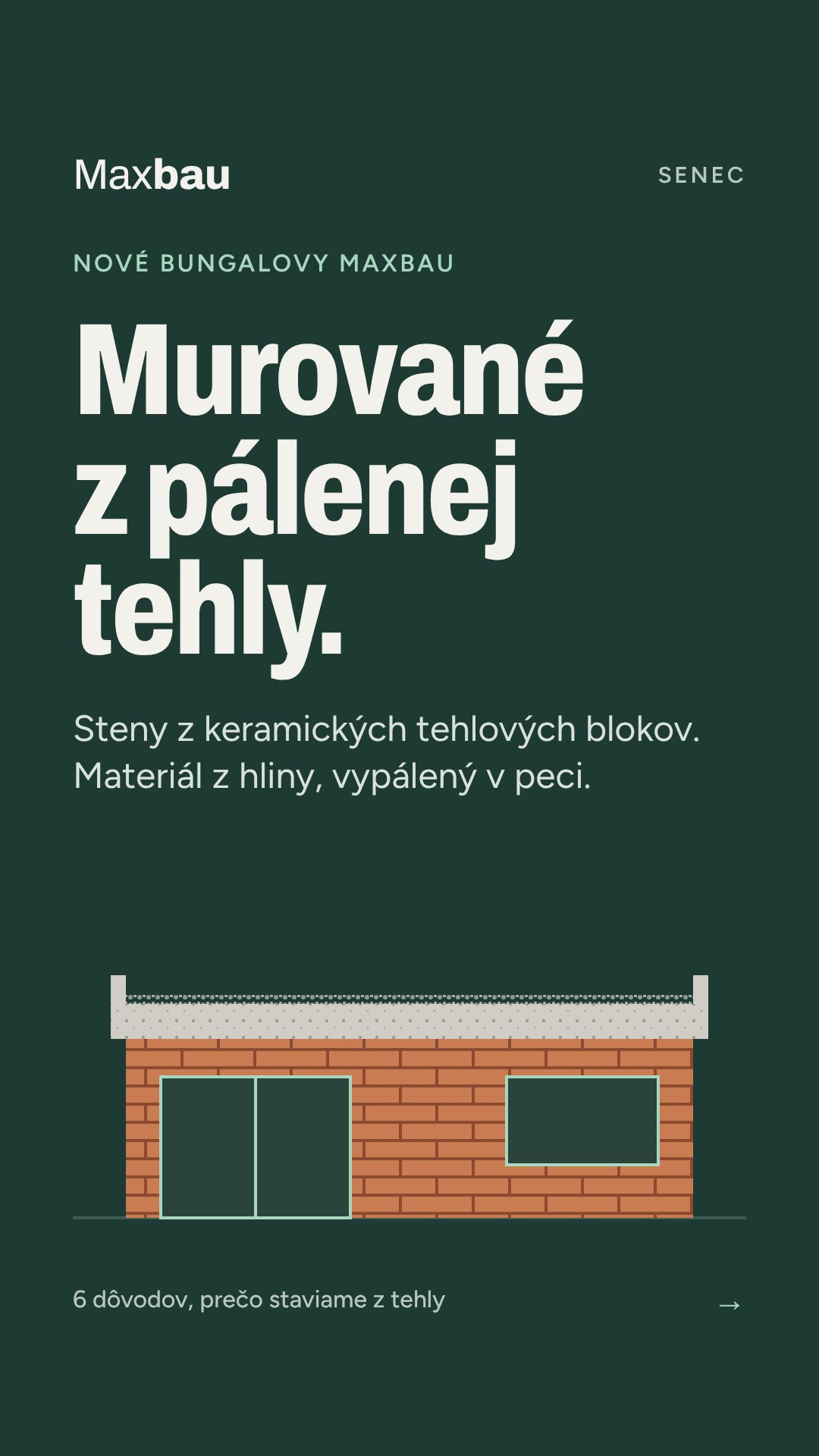 Murované z pálenej tehly – steny z keramických tehlových blokov